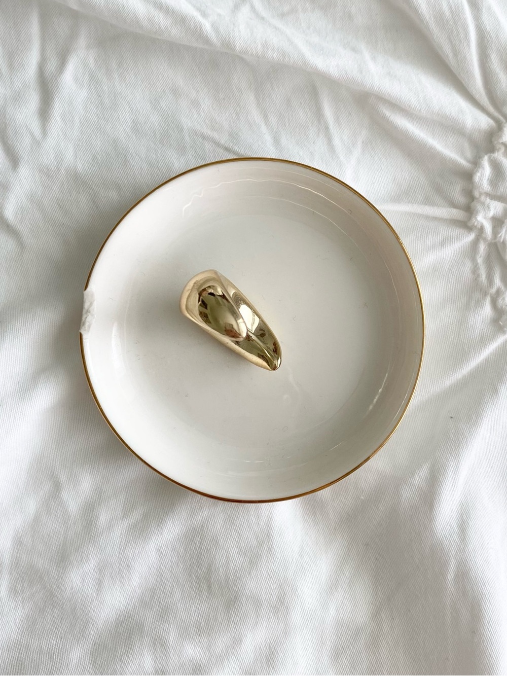Small Gold Moon Jewelry Dish - Picture 2 of 3